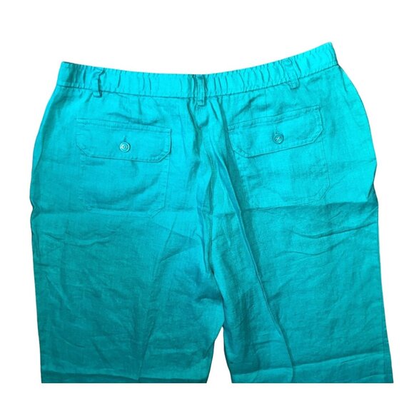 JM Collection Vintage100% Linen Casual Straight Leg Pants Sz 10 Womens (Medium) - Picture 9 of 10